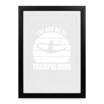 Tu m’as fait sauter sur un trampoline - Affiche encadrée (27 × 37 cm) - noir - Devant