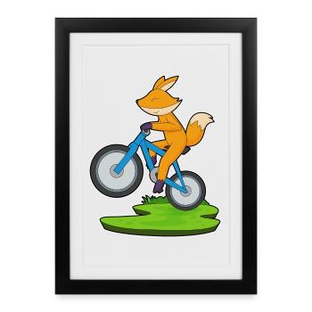 Vélo Fuchs - Affiche encadrée (27 × 37 cm) - noir - Devant