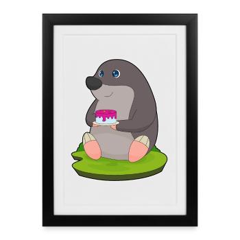 Mole Cake - Framed poster (27 × 37 cm) - black - Front
