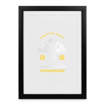 Oppenheimer Manhattan project - Framed poster (27 × 37 cm) - black - Front