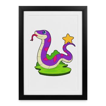 Serpent Star - Framed poster (27 × 37 cm) - black - Front