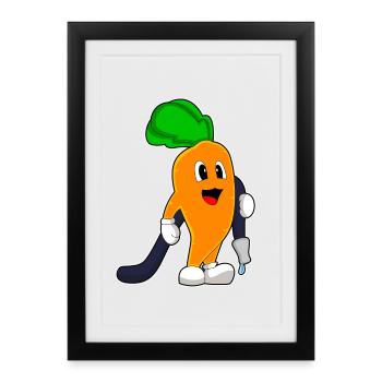 Brigade d’incendie Carrot Firefighter Boy, Pipe - Affiche encadrée (27 × 37 cm) - noir - Devant