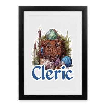 Les clercs et les guérisseurs sont vos favoris RPG - Affiche encadrée (27 × 37 cm) - noir - Devant