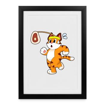 Viande de tigre - Affiche encadrée (27 × 37 cm) - noir - Devant