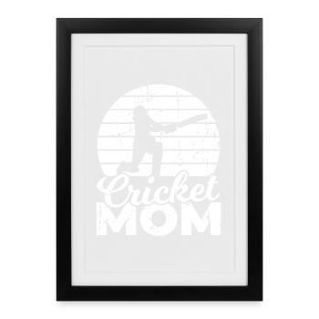 Cricket Mama - Framed poster (27 × 37 cm) - black - Front