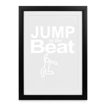 Jump to the Beat - Framed poster (27 × 37 cm) - black - Front