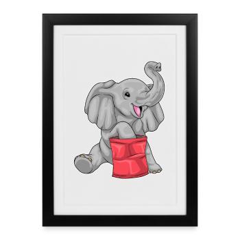 Elephant Chips - Framed poster (27 × 37 cm) - black - Front