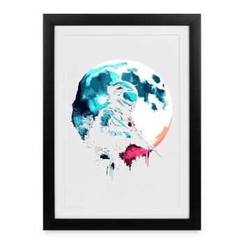 Paintball Sniper au clair de lune - Affiche encadrée (27 × 37 cm) - noir - Devant
