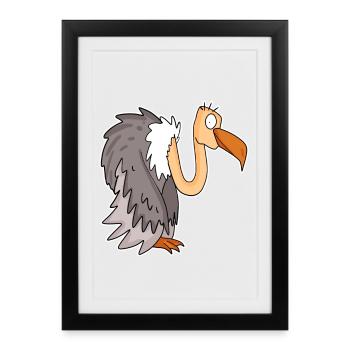 Vulture - Framed poster (27 × 37 cm) - black - Front