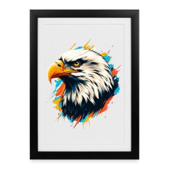 Bald Eagle - Framed poster (27 × 37 cm) - black - Front