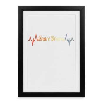 Drummer Herschlag - Framed poster (27 × 37 cm) - black - Front