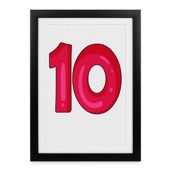 10 - Framed poster (27 × 37 cm) - black - Front
