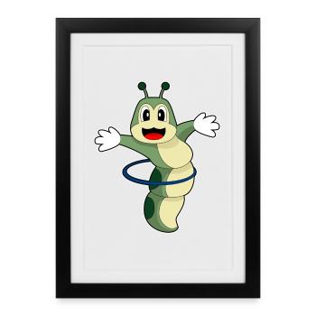 Gymnastique d’entraînement Caterpillar Fitness Hoop - Affiche encadrée (27 × 37 cm) - noir - Devant