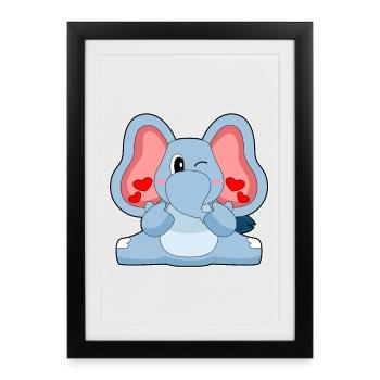 Elephant Heart - Framed poster (27 × 37 cm) - black - Front