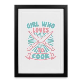 Cook - Framed poster (27 × 37 cm) - black - Front