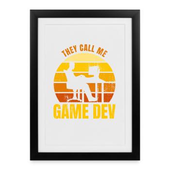 Video Games Developer - Framed poster (27 × 37 cm) - black - Front