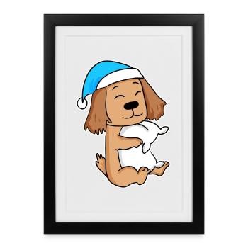 Cocker Spaniel Sleeping Fatigue Dog Dog Breed - Framed poster (27 × 37 cm) - black - Front