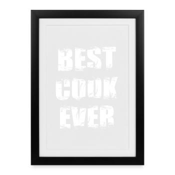 Best Chef Ever - Framed poster (27 × 37 cm) - black - Front