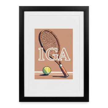 TENNIS WORLD - 1GA AI Generated - Framed poster (27 × 37 cm) - black - Front