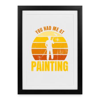 Painter Joke - Framed poster (27 × 37 cm) - black - Front
