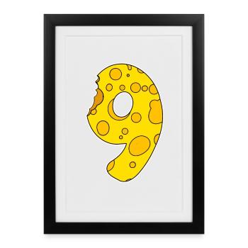 Numéro 9 - Neuf - Affiche encadrée (27 × 37 cm) - noir - Devant
