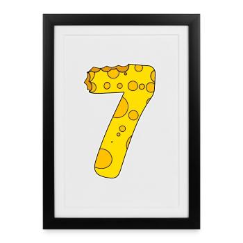 Graphique 7 - Affiche encadrée (27 × 37 cm) - noir - Devant