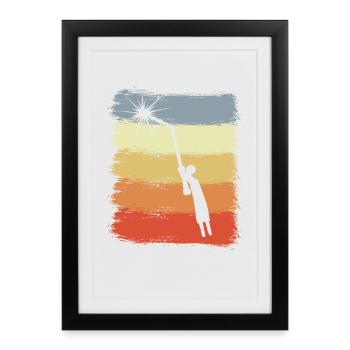 Electronic welding - Framed poster (27 × 37 cm) - black - Front