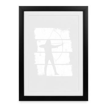Archer - Affiche encadrée (27 × 37 cm) - noir - Devant