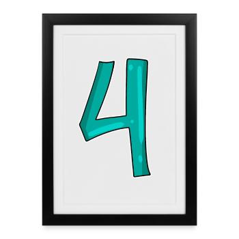 4 - Framed poster (27 × 37 cm) - black - Front