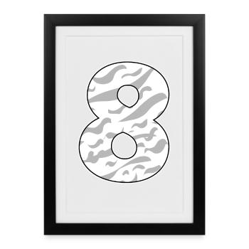 8 - Framed poster (27 × 37 cm) - black - Front