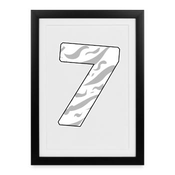 7 - Framed poster (27 × 37 cm) - black - Front