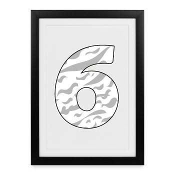 6 - Affiche encadrée (27 × 37 cm) - noir - Devant