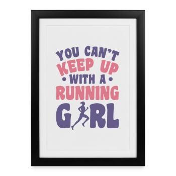 Runner - Framed poster (27 × 37 cm) - black - Front