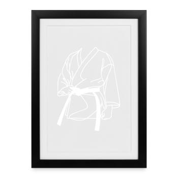 Karateka Sketch - Framed poster (27 × 37 cm) - black - Front