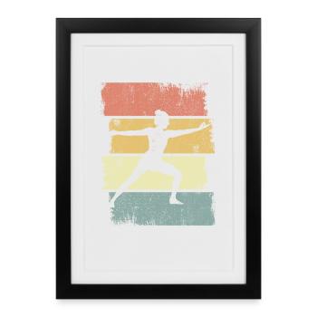 Yogini Sketch - Framed poster (27 × 37 cm) - black - Front