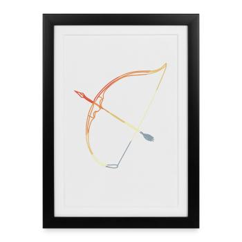 Archery - Framed poster (27 × 37 cm) - black - Front