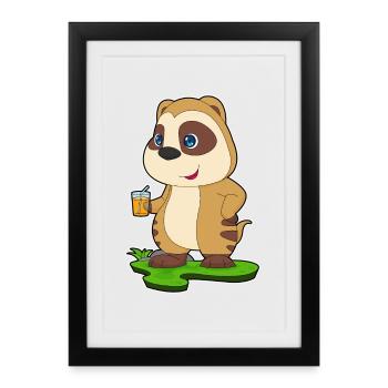 Meerkat Juice - Framed poster (27 × 37 cm) - black - Front