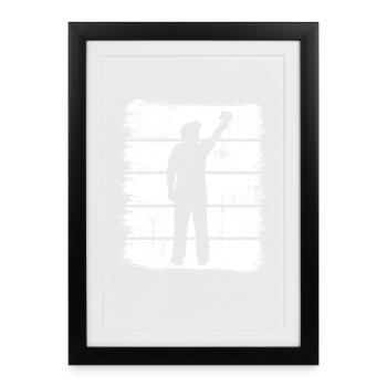 Painters and varnishers - Framed poster (27 × 37 cm) - black - Front