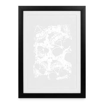 Fierce Skull - Framed poster (27 × 37 cm) - black - Front