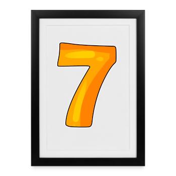 7 - Framed poster (27 × 37 cm) - black - Front