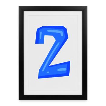 2 - Affiche encadrée (27 × 37 cm) - noir - Devant