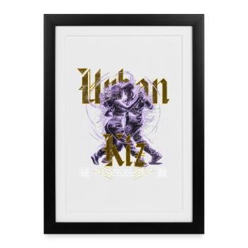 Kizomba Perspective sociale Kiz urbain - Affiche encadrée (27 × 37 cm) - noir - Devant