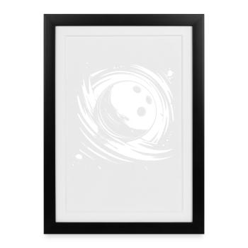 Bowling - Framed poster (27 × 37 cm) - black - Front