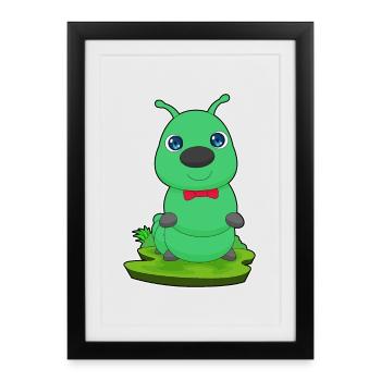 Caterpillar Loop - Framed poster (27 × 37 cm) - black - Front
