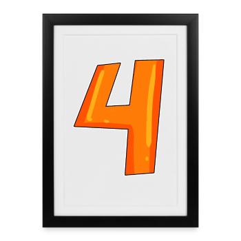 4 - Framed poster (27 × 37 cm) - black - Front
