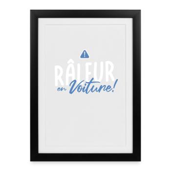 CAR SCRAPER - For those who complain while driving - Framed poster (27 × 37 cm) - black - Front
