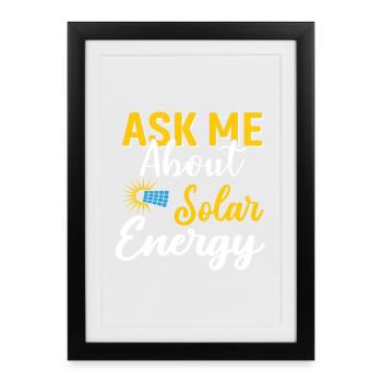 Photovoltaïque Encyclopédie des propriétaires de maison Climat - Affiche encadrée (27 × 37 cm) - noir - Devant