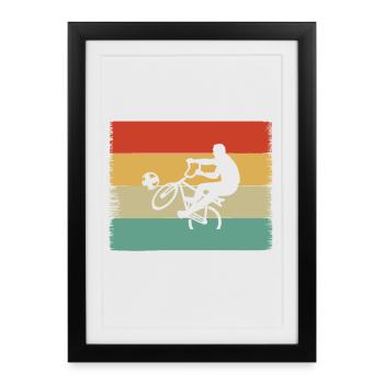 Vêtements de cyclisme - Affiche encadrée (27 × 37 cm) - noir - Devant