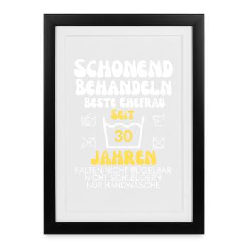 Gentle treatment for 30 years - Framed poster (27 × 37 cm) - black - Front