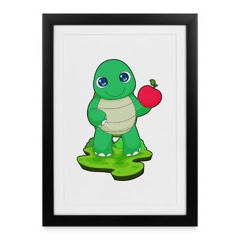 Turtle Apple - Framed poster (27 × 37 cm) - black - Front